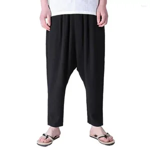 Pantalon pour hommes coton lin d'été