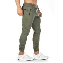 Pantalon masculin Coton Running Jogging Pantalon Mens Hip-hop Jogging Pants Street Sports Pantalons décontractés