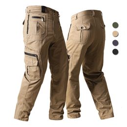 Herrenhose Baumwolle Taktische Cargohose Männer Outdoor Multi Taschen Militärhose Lässige Lose Gerade Hose Bergsteigen Wandern Jogger 230422