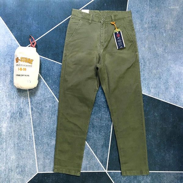 Pantalon pour hommes Coton Works Works for Men Spring Automne Automne Casual Straight Traft Cityboy Male Vintage American Amekaji Style