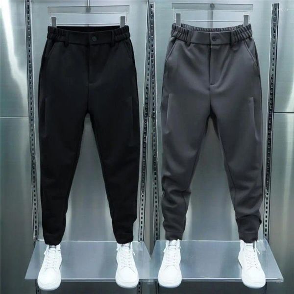 Pantalones para hombre Pantalones recortados con cinta de sujeción Estilo deportivo de tenis informal Cintura elástica para otoño/invierno