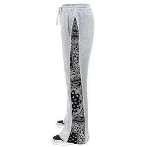 Herenbroek Cross Border Spring/Summer High Street Double Line Hip Hop Bread Sports Casual broek voor heren losse westkustkaas Flowerl2405