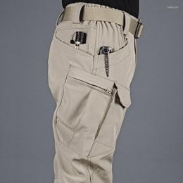 Pantalons pour hommes DEEPTOWN décontracté Cargo tactique pour hommes militaire pantalon à poches multiples mâle ample armée mode Style survêtement mince 3XL