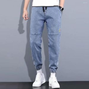 Pantalons pour hommes Denim Slim Fit Bas Poches Minceur Taille Moyenne Jeans Hommes Streetwear