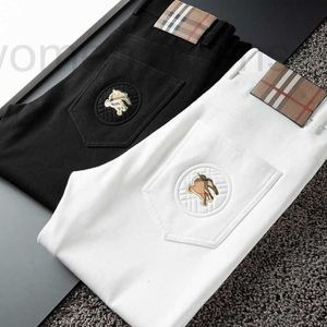 Designer de pantalons masculins 2023 Business de luxe haut de gamme automne / jean blanc hiver