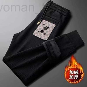 Pantalons pour hommes Designer automne et hiver luxe en trois dimensions sergé gaufré jacquard en peluche pantalons sanitaires marque à la mode pantalons de sport coupe slim pour hommes pour hommes