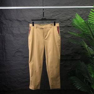 Pantalones para hombres Diseñador de otoño e invierno Pantalones Madre de alta calidad Pantalones de alta calidad Comercio de lujo Color sólido Casual#A4