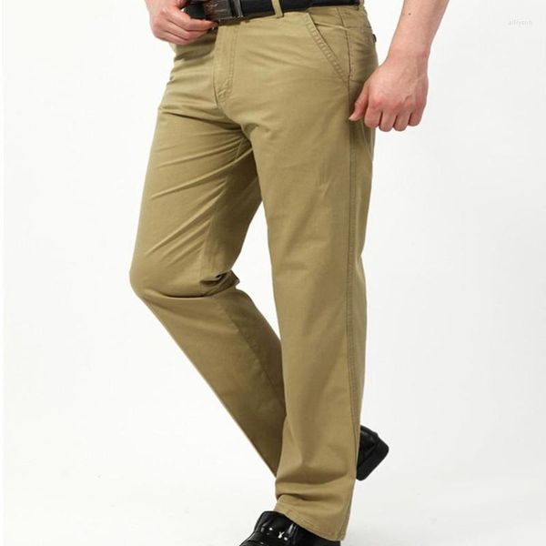 Pantalones para hombres Diseñador Marca 2023 Hombres Cargo Joggers Casual Algodón Khaki Business Long Slim Pantalones Masculinos