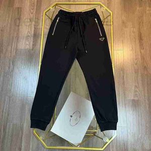 Pantalons pour hommes Designer Coton Cordon de serrage en nylon Autocollant de poche classique Triangle Logo Sports Pantalons décontractés ZQHV