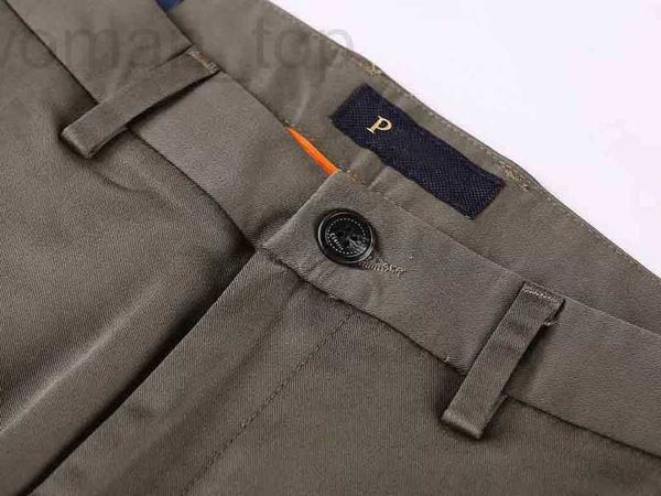 Pantalones para hombres Diseñador de lujo pantalones de vestir Caqui Negocios Casual Moda marca color sólido leggings DIHR