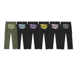 Pantalons pour hommes Designers Cargo Haruku Casual Lâche Droite Pantalon à jambes larges Streetwear Y2K Pantalon Rétro Street Tendance Salopette