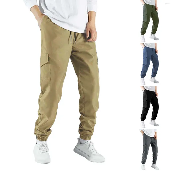 Pantalon pour homme avec cordon de serrage, travail athlétique, jogging, pantalon de survêtement, haut confort, petite jambe, décontracté, 12, bande cadeau 13