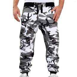 Pantalones para hombres Cordón Mediados de cintura Casual Joggers Deportes Cargo Streetwear con bolsillos Pantalones al aire libre