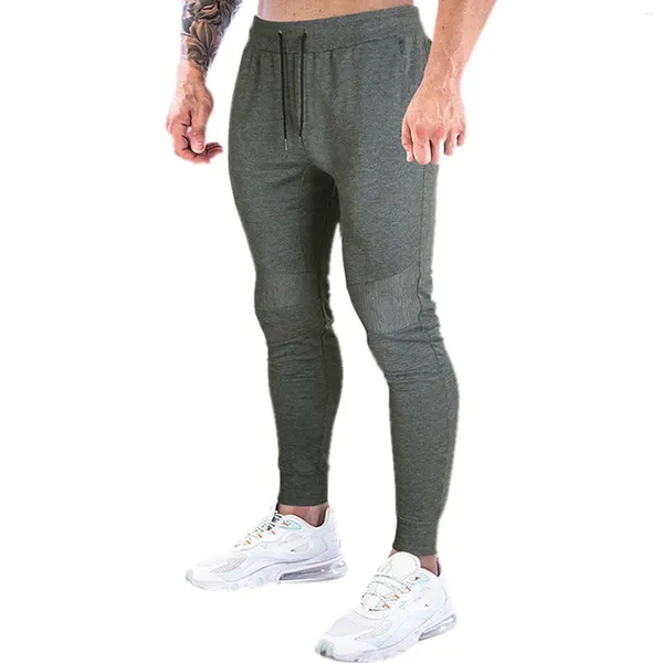 Pantalons pour hommes Cordon Solide Couleur Fitness Mode Baggy Stretch Skinny Homme Pantalon Hommes Casual Y2k Vêtements Pantalones Gym Street