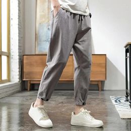 Pantalon de pantalon masculin à la taille de la taille occasionnelle de cargaison de gymnase à bande de gym