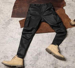 Mannen Broek DSP750 RockCanRoll 1.3mm USA Echte Koe Lederen Motorfiets Vintage Zware Duurzame Stijlvolle Koeienhuid Ruiter Broek