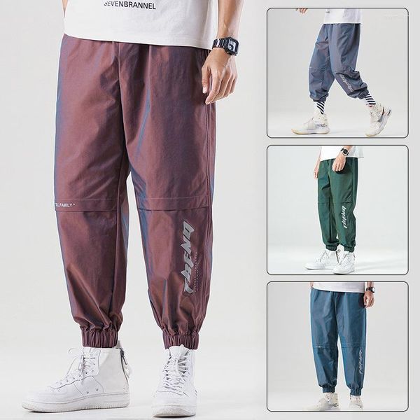 Pantalons pour hommes E-BAIHUI Casual Loose Men's Gradient Color Cropped Overalls Japanese Fashion Trend Hip Hop StreetwearMen's Naom22