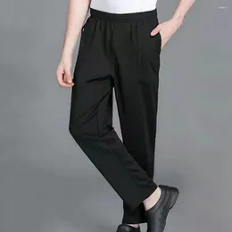 Pantalon pour hommes Elastic confortable Unisexe Chef avec un tissu respirant de taille pour le service de restauration Uniformes de serveurs