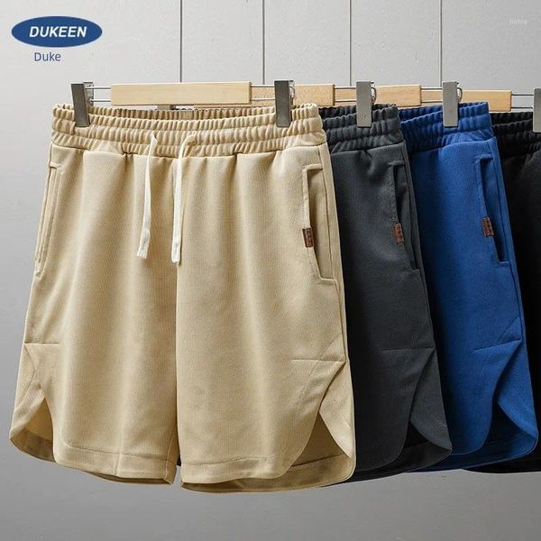 Pantalones para hombres en pantalones cortos americanos verano perla algodón alto calle pierna recta sanitaria suelta deportes capris