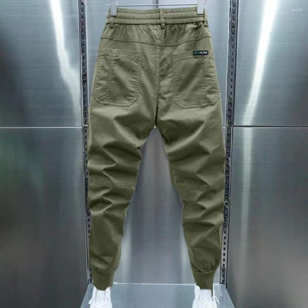 Pantalones de hombre Pantalones de hombre de diseño ergonómico Pantalones de chándal de felpa acogedores con bolsillos en la cintura con cordón Ropa de calle informal y cálida para deportes