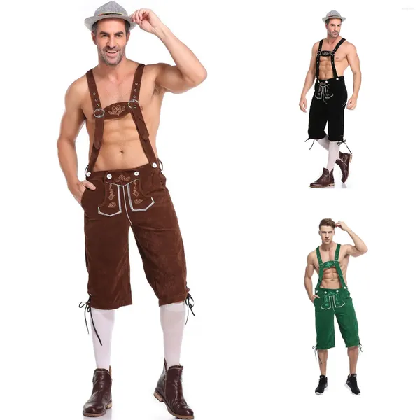 Pantalon pour hommes Costumes de l'Oktoberfest et des hommes adultes Men de bière bavaroise Saut-salles Saut-salles