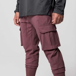 Pantalons pour hommes Europe et États-Unis Sports américains Casual Hommes Slim Outdoor Running Multi-Pocket Cargo