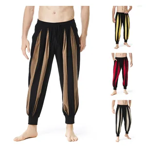 Herenbroeken Europese en Amerikaanse yoga elastische fitnesssporten Outdoor Casual broek voor mannen vrouwen binnen