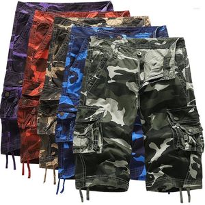 Pantalon pour hommes exclusifs de cargaison de camouflage lâche avec plusieurs poches pour l'été