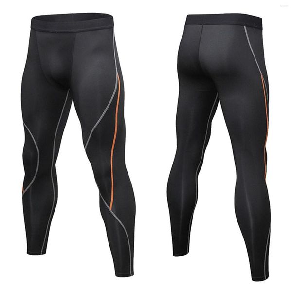 Pantalones para hombres Pantalones de ejercicio Apretados Fitness Correr Estiramiento Base Entrenamiento Compresión Jogger Al aire libre Simple