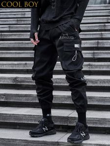 Herenbroek F MEISJES Techwear Cargo voor heren Joggers Zwarte broek Heren Zomer Casual Japanse streetwear Hiphop Safari-stijl