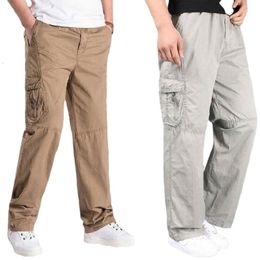 Pantalons pour hommes Automne Épais Casual Mâle Long En Plein Air MultiPocket Pantalon Hommes Lâche Pantalon Joggers 230821
