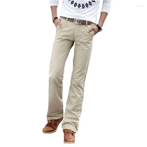 Pantalons pour hommes automne hiver et automne pantalon évasé décontracté jambe ample travail jean hommes mince haute couture Denim blanc