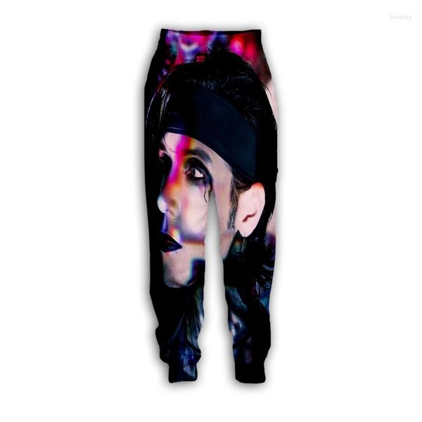 Pantalones de hombre Moda Black Veil Brides Band Impresión 3D Pantalones de chándal deportivos casuales Straight Jogging H02