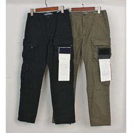 Pantalones para hombres Marca de moda Stone Cargo con bolsillos grandes Parche bordado Pantalones casuales Pantalones sueltos Ropa de calle 221207239J