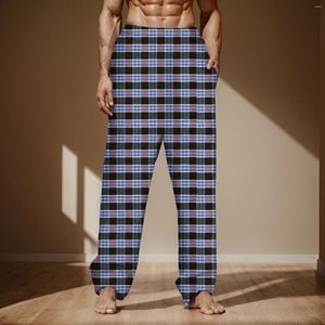 Herenbroeken Mode Casual Grote geruite kant Katoen kan buiten gedragen worden Pyjama's Thuis Grote en lange sporten