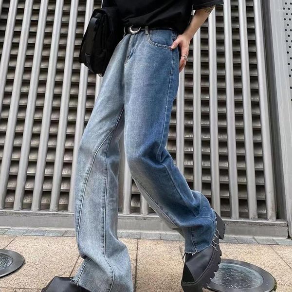 Pantalon homme mode classique Niche Tie-dye dégradé jean Micro évasé décontracté ample haute rue pantalon à jambes larges vêtements masculins