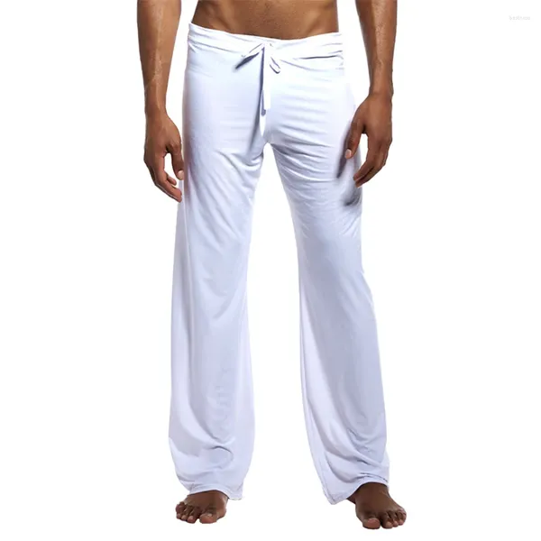 Pantalons pour hommes mode cordon élastique vêtements de nuit de salon sport gymnase actif pyjama pantalons de survêtement pantalon ample décontracté