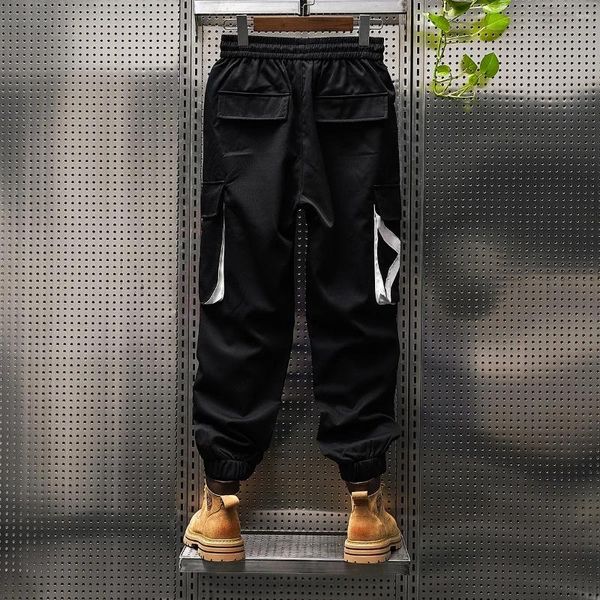 Pantalones para hombres Moda Funcional Cargo Hombres Leggings multibolsillos Sueltos Hip-hop Casual