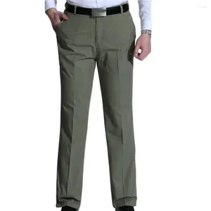 Pantalons pour hommes Mode Haute Qualité Coton Hommes Costume Droit Printemps Automne Long Mâle Classique Business Pantalon Occasionnel Pleine Longueur