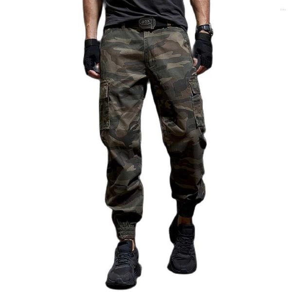 Pantalones para hombres Moda Joggers Casual Slim Cargo Hombres Militar Estilo Ejército Pantalones Tácticos Harem Streetwear Ropa