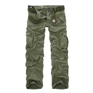 Pantalons pour hommes Mode Militaire Cargo Hommes Lâche Baggy Pantalon Tactique Oustdoor Coton Multi Poches