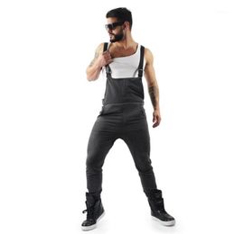 Herenbroek Mode Pocket Overalls Mannen Jumpsuits Herfst Winter Cargo Casual Buckle Strap Werk Rompertjes Plus Size Lange Pantalon