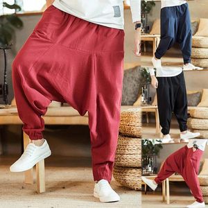 Pantalon masculin style mode et coton de longueur décontractée houblon houblon de couleur lâche hanche pour les femmes travail