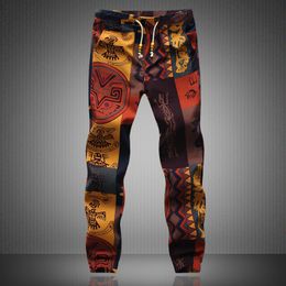 Pantalons pour hommes Mode été printemps automne hommes imprimé fleuri Joggers mâle décontracté pantalons d'été hommes pantalons de survêtement pantalons en lin hommes pantalon 230204