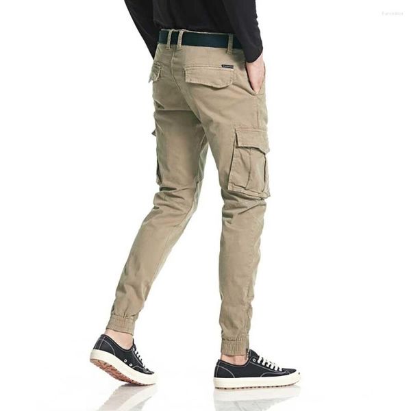 Pantalones para hombres Moda Pista Casual Joggers Cargo Streetwear Skinny Fits Pantalones Bolsillos Táctico Estilo Ejército Ropa