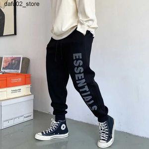 Herenbroeken modieuze hiphop straatkleding oversized sportbroek heren kledingbrief geprinte joggingbroek harajuku jogger sportkleding q240417