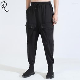 Pantaloni da uomo Pantaloni da uomo alla moda # 039; s 2023 Abbigliamento stile autunno e inverno Dark Pocket Stitching Harem Men