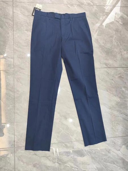 Pantalones de hombre traje Fenggejiwo en azul marino con ligera elasticidad