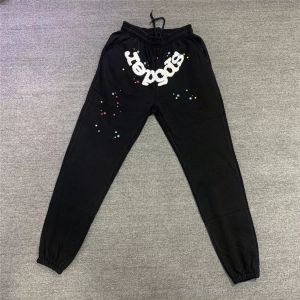 Herenbroeken Schuimende bedrukking Sp5der Engelnummer Joggingbroek Spinnenweb Joggers Broek met trekkoord