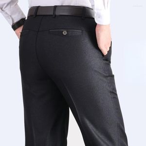 Pantalon homme formel été mince automne épais noir bleu gris Stretch affaires costume ample grande taille pantalon de bureau YYQWSJ